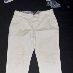 Tommy Hilfiger Men's Cream Chinos